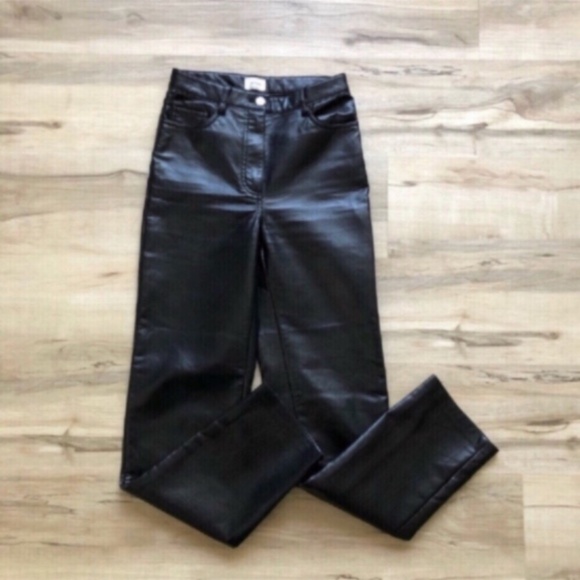 Wilfred Black Faux Leather Pants - Picture 3 of 8